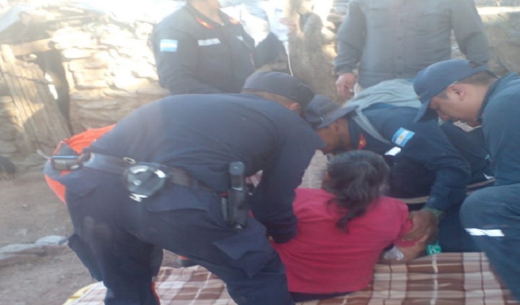 Mujer rescatada a 3 mil metros quedó hospitalizada en Cafayate
